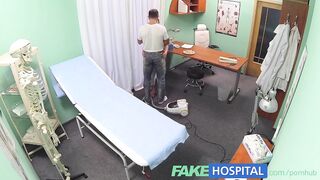 Fake Hospital Hot nurse joins the doctor and the cleaner for three-some