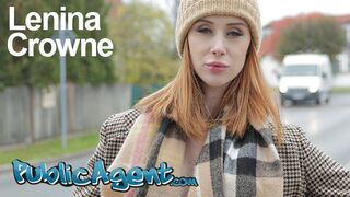 Public Agent Redhead Brit Lenina Crowne screws for posh villa