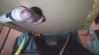 Giant Climax from Hitachi Wand with Milking Table
