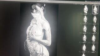 Dominatrix Brunette hair Widens Booty During the time that Modeling For S&M/Fetish Art Project in Berlin