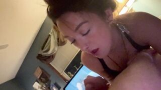 Anal drilling and sucking him untill this guy cums in my throat