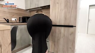 "Sexy Coffee Maybe?" - Hawt Hawt Stepmom In Taut Costume Banging Stepson