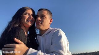 Tinder beauty and I were excited and didn't care being in a public park