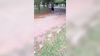 I took a ebony favela resident with a 30cm gift from the trail to bang me