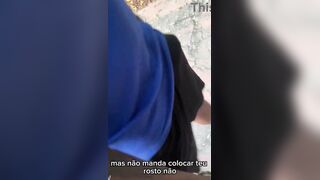 I took a ebony favela resident with a 30cm gift from the trail to bang me