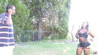 Tall ebony Black Step-Sister with saggy Titties and Bushy Cunt tricked Monster Rod Ebony Stud to Taboo Bang when home alone