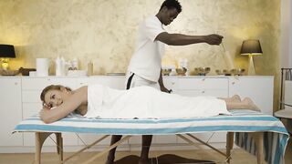 FRESH 2025 - JULIA NORTH GETS TREATED BY A EBONY MASSEUR