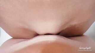 Step Mama caught Step Son wanking and helps to cum quick on her cunt whilst her Spouse is home