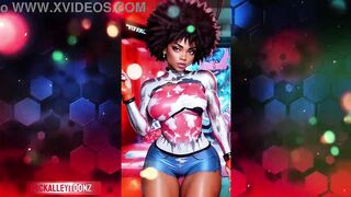 BLACK JONES LARGE BUTT MOVIE SCENE SHOOT EBONY GAL MAGIC IN EFFECT