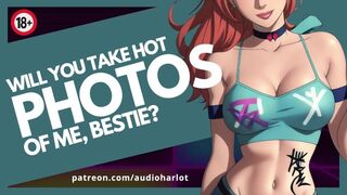 Helping Your Fitness Model Bestie Take Pics For A Competition (Audio Porn)