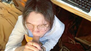 Your SHLONG OBSESSED Ftm Trans Coworker Can't Resist Giving U An Underneath-Desk Oral -- Theo Sun