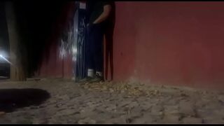 Amateur lewd boyz street meeting