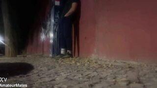 Amateur lewd boyz street meeting