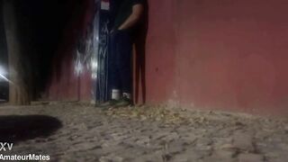 Amateur lewd boyz street meeting