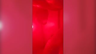 Wonderful clean joy. Playing in the shower. Wasn't gonna post this then thought why not.