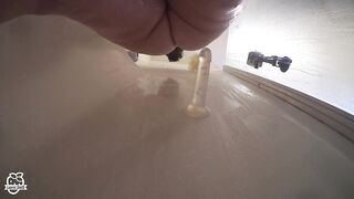 Curvy mother I'd like to fuck Takes A Regular-Size Sextoy in Shower - Leaves Frustrated!