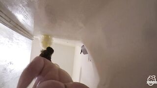 mother I'd like to fuck loosens up with an 8" sextoy in the shower