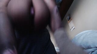 Bouncing titties on sex tool