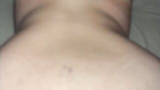 Close up big beautiful woman banging from behind