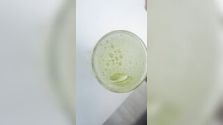 Peeing biggest glass