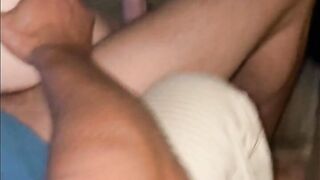 Recorded my step sis with a large butt having sex with our indeed tall ally and recorded