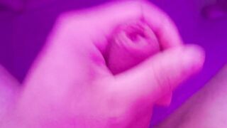 POV Solo stud masturbating his large knob