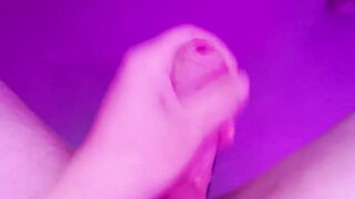 POV Solo stud masturbating his large knob
