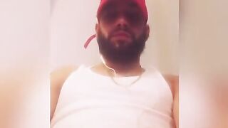 Amari beats his large charming uncut shlong