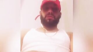 Amari beats his large charming uncut shlong