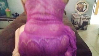 Screwing my palatable butt on sofa