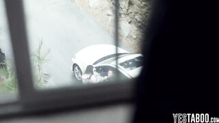 Infirm tourist honey trades her soaked lil snatch for a place to crash at