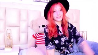 Cute hentai loving redhead undresses totally in nature's garb 'cuz this babe desires u to masturbate during the time that watching