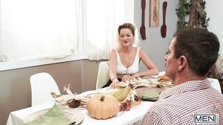 MALES - Thanksgiving Turns Into A Impure Three-some Featuring Drake Von, Foxy Alex And Cherry Kiss