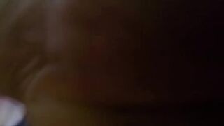 Snow bunny struggles with BBC bareback so the Jungle bunny finishes her on her side (PART-two)