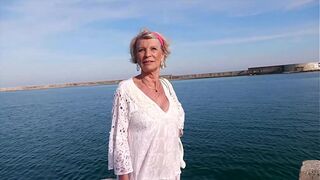 At 70, Eva takes a bite without 2 youthful boys!