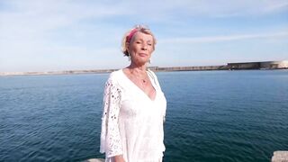 At 70, Eva takes a bite without 2 youthful boys!