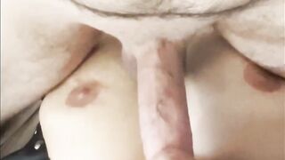 Jizz flow ???? on Oriental lips ???? / Oriental cutie suck my white shlong / real amateur pair.