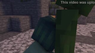 Minecraft porn in cave
