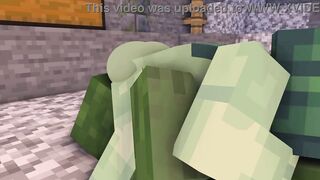 Minecraft porn in cave