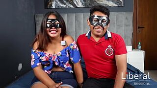 Cuckold lends his wife to be banged by 3 ebony chaps