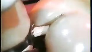 Babe gets shaved bald by retro lezdoms