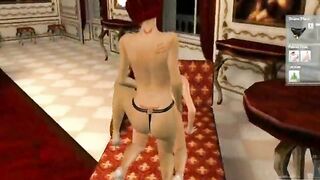 3d sex lesbian villa 2