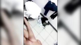 Turkish Lesben auf Balkon