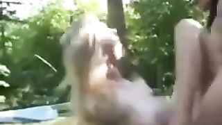 Horny Lesbians Having Sex In The Park