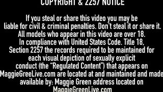 Full Figured Maggie Green Masturbates With Carey & Karen!