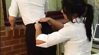 Pissing office girls 