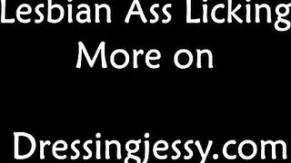 Teen Lesbian's First Time Ass Licking at Porn Shoot