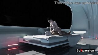 Neon Fantasies VR Hawt Cyberpunk Cutie Bounces in Cowgirl Until That babe Cums