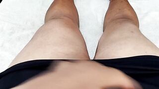 I caught my wife masturbating in the bedroom with her toy and I went to masturbate and cum deliciously for her