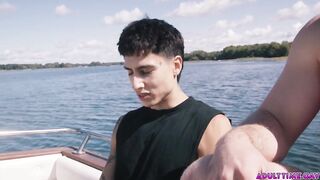 Beauty Elias and Marcus McNeil masturbating and banging every other on a boat. Out in the open ocean there's no one who can watch what how those nasty boyz have sex!